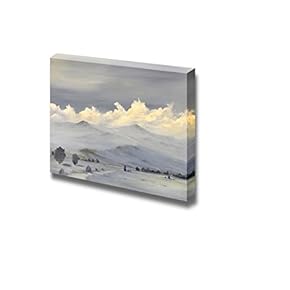 Beautiful Sierra Nevada Mountain Range Landscape in Oil...