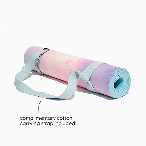 POPFLEX by Blogilates Heart in the Clouds Vegan Suede Yoga Mat With
