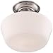 Regency Hill Floating Rustic Farmhouse Ceiling Light Semi Flush-Mount Fixture 12