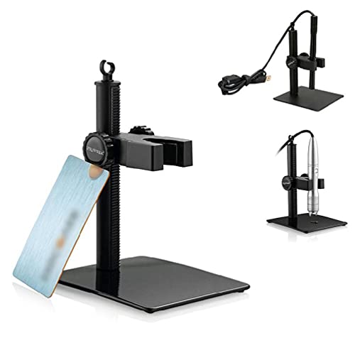 Microscope Wedge Aluminium Universal Adjustable Professional Base Stand Holder Desktop ...