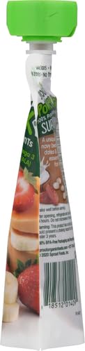 SPROUT ORGANICS SUPERBLEND WITH STRAWBERRY BANANA AND BUTTERNUT SQUASH, 4 OZ POUCH