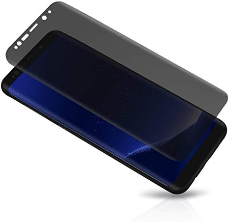 Galaxy S9 Plus Privacy Screen Protector Tempered Glass, 3D Case Friendly 9H Anti Spy Invisible Glass Screen Protector for Galaxy S9 Plus (Clear)