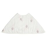 aden + anais Silky Soft Burpy Bib, 100% Viscose Bamboo Muslin, Soft Absorbent 4 Layers, Multi-Use Burp Cloth and Bib, 22.5” X 11”, Single, Featherlight - Dainty Plume