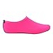 SHOESKISS Barefoot Water Skin Shoes Aqua Socks for Beach Swim Surf Yoga Exercise (XXS(US Kids:13-1), Pink)