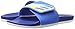 adidas Women's Adilette Cloudfoam Ultra Adjustable Slides Athletic Sandal, Ray Blue/Ice Green/Ice Yellow, 7