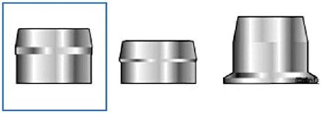 Huck C6L 2LC-2CU6 Lockbolt Collar; 3/16 Inch (0.188 Inch), Standard FLNG Collar, SST, Plain (100 PK)