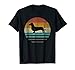 Doxie Dachshund Dog Shirt Retro Vintage 70s Silhouette Gift