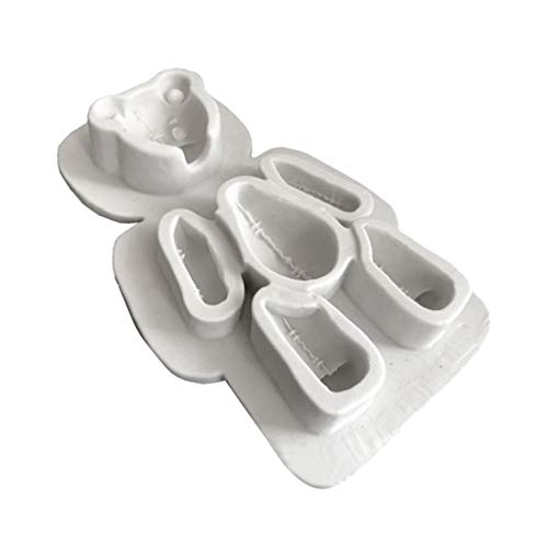 Fityle Little Bear Silicone Mold Mould for Epoxy Resin DIY Pendent Craft Wedding Cake Decor Mold Tools