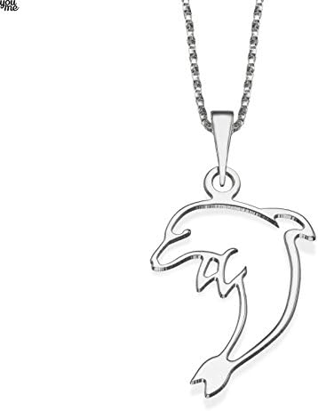 925 Silver Dear Dolphin Pendant With Necklace