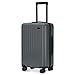 GoPenguin 20 Inch Hardside Carry On Luggage with Spinner Wheels, Travel Lightweight PC Hardshell Suitcase with TSA Lock Gray