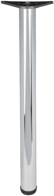 REJS Adjustable Chrome Round Breakfast Bar Table Leg 710 820 870mm