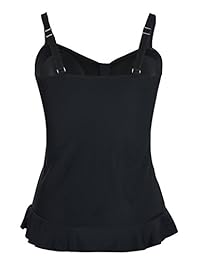 Bañador para dama con volantes acolchados