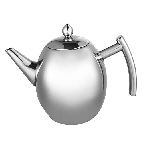 Zunate Teekanne kaffeekanne mit Filter,Edelstahl Teebereiter Kaffeekanne Teekanne mit Siebeinsatz,Dauerhafter,groÃer Kapazität,1L / 1.5L (1L) – Bild 6