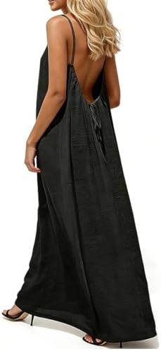 she curve dress Women's Solid Color Backless Cami Dress, Cami Lounge Dress Backless, She  Curve BacklessCamiDress (US, Alpha, Small, Regular, Regular, Black) at  Amazon Women's Clothing store