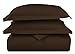 HC COLLECTION Duvet Cover - Brown Queen Size Duvet Cover - 3 Piece Soft Breathable Microfiber Duvet Cover Set with Zipper Closure & 2 Pillow Shams