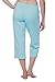 Alki'i Women's Comfort Lounge Capri Turquoise M