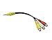 Highfine Replacement Video AV Adapter 3 RCA CBF Signal Cable for Samsung LED TV BN39-01154H