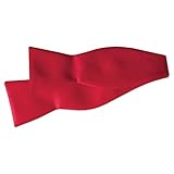 Red Satin Self Tie Bow Tie