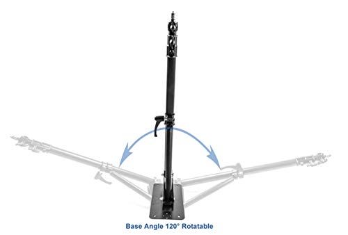 PHOCUS Wall Mount Boom Arm for Photography Studio Video Strobe Lights, Max Length 51 inches /130 cm, Horizontal and Vertical Rotatable