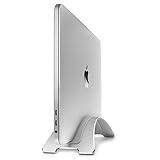 Twelve South BookArc for MacBook | Space-Saving Vertical Desktop Stand for Apple notebooks (Silver)