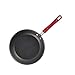 Rachael Ray Classic Hard Anodized Nonstick Frying Pan Set / Fry Pan Set / Hard Anodized Skillet Set - 9.25 Inch and 11.5 Inch, Gray with Red Handles