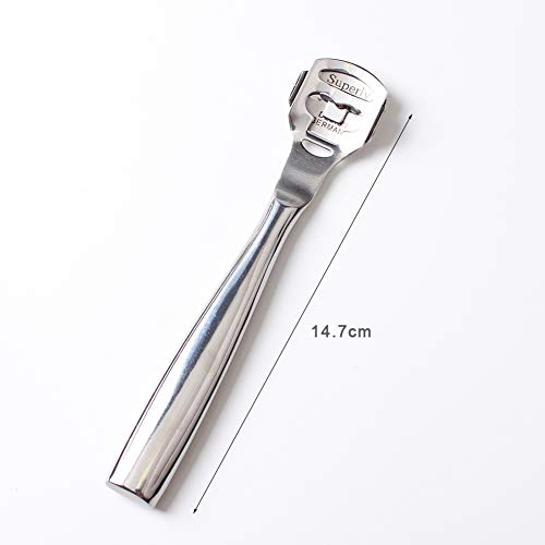 Connie Cona Stainless Steel Callus Shaver Remover for Feet Professional Dry Rough Skin Exfoliating Callus Corn Cutter Tool (Tin Box Pack 10pcs Replacement Blades) - Thumbnail 3