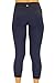 90 Degree By Reflex – High Waist Tummy Control Shapewear – Power Flex Capri Legging – Quality Guaranteed - Midnight Navy Medium