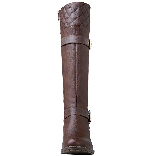 GLOBALWIN-Womens-Quilted-Knee-High-Fashion-Boots