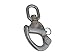 Five Oceans Stainles Steel Swivel Eye Snap Bail Shackle, 2 3/4