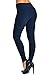 Leggings Mania Women's Solid Color Full Length High Waist Leggings, Navy Blue, One Size