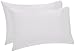 Amazon Brand – Pinzon 400 Thread Count Egyptian Cotton Sateen Hemstitch Pillow Cases - Set of 2, King, White