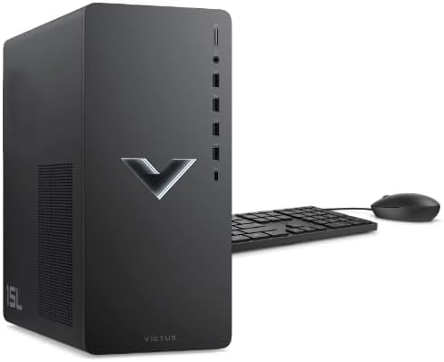 HP Victus 15L Gaming Desktop PC, AMD Ryzen 5