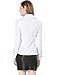 Allegra K Women's Button Down Long Sleeve Casual Office Work Ruched Shirt White XL (US 18)