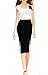 LECHEERS Women Colorblock Bodycon Business Formal Party Pencil Dress