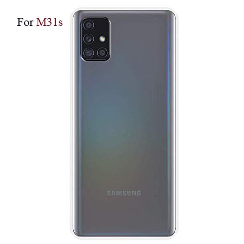 BuyFeb® Transparent Shockproof Soft Back Case Cover for Samsung Galaxy M31s