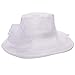 A002 Womens Kentucky Derby Sun Hat Wide Brim Wedding Church Racing 8 color (White)