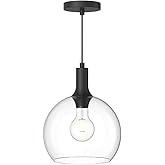 Alora Mood PD506210MBCL Castilla Pendant, Clear Glass/Matte Black