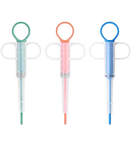 ROBAKO Pet Pill Tablet Feeder, Medicine Feeder Pills Dispenser Tool Pet Pill Gun Soft Tip Syringe (3 Pieces)