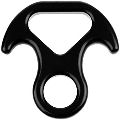 Lightsalt Outdoor Safety 30KN Mini Figure 8 Ring Rope Descender Belay Device Rappelling R