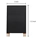 Tabletop Mini Wooden Easel Chalkboard Sign, Erasable Double-Sided Message Memo Board - MyGift