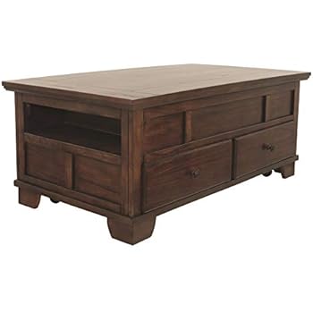 Signature Design by Ashley Gately Lift Top Cocktail Table Medium Brown