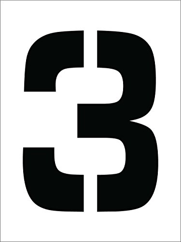 National Marker Corp. PMC12-3 Stencil, Number 3, 12 Inch