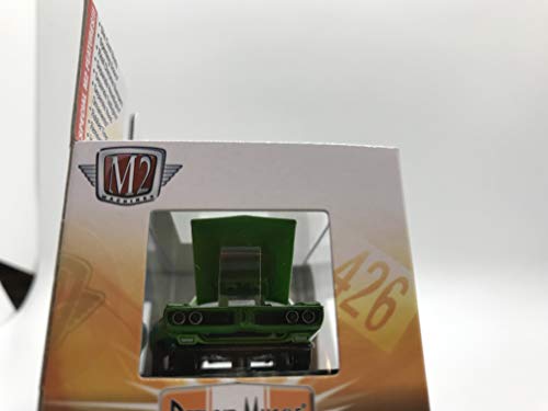 M2 Machines Detroit-Muscle 1971 Dodge Charger Super Bee 440 1:64 Scale R27 14-51 Green/White Details Like NO Other! Over 42 Parts