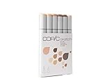 Copic Markers 6-Piece Sketch Set, Skin Tones I