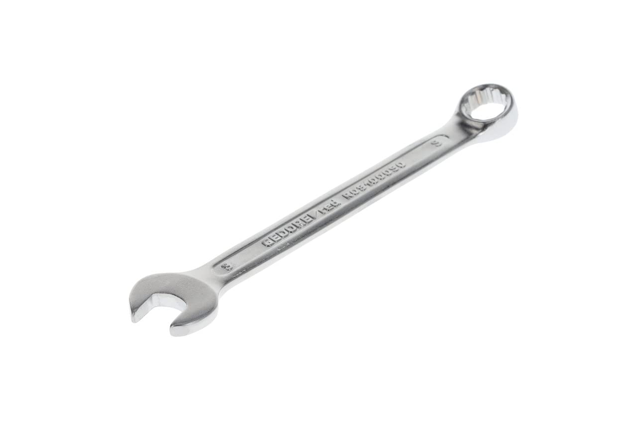 GEDORE Red Combination Spanner SW 9 mm Matt Satin Finish Chrome Vanadium Steel Silver