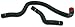 Mishimoto MMHOSE-PRE-97BK Silicone Radiator Hose Kit Compatible With Honda Prelude 1997-2001 Black