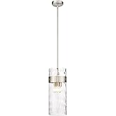 Z-Lite 3035P9-BN Fontaine Pendant, 3-Light 180 Total Watts, Brushed Nickel