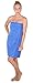 Arus Womens Bathrobe GOTS Certified Organic 100% Turkish Terry Cotton Robe Adjustable Closure Bath Wrap Royal Blue, Large