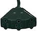Amazon Basics 8-Foot 3-Prong Vinyl Indoor/Outdoor Extension Cord with 3 Outlets - 13 Amps, 1625 Watts, 125 VAC - Green