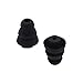 ALXCD Triple Ear Tip with 2mm Hole for Etymotic Shure Klipsch Earphone, 2 Sizes (S/L) 4 Pairs Triple Flange Silicone Earbud tip, Fit for Etymotic Shure Klipsch 2mm Hole[Black-4 Pair]